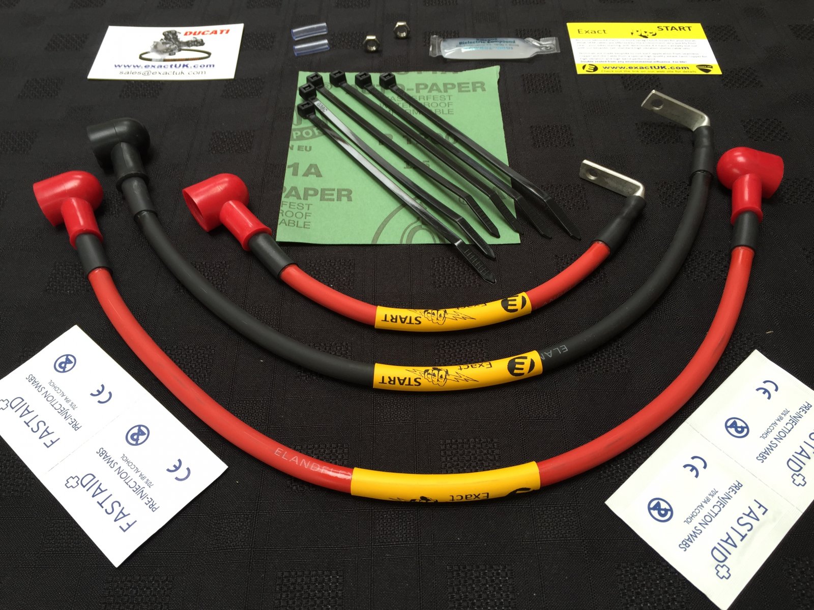 Ducati 900 SS SSIE Hicap Starter Cables by Exact Start UK image1.JPG
