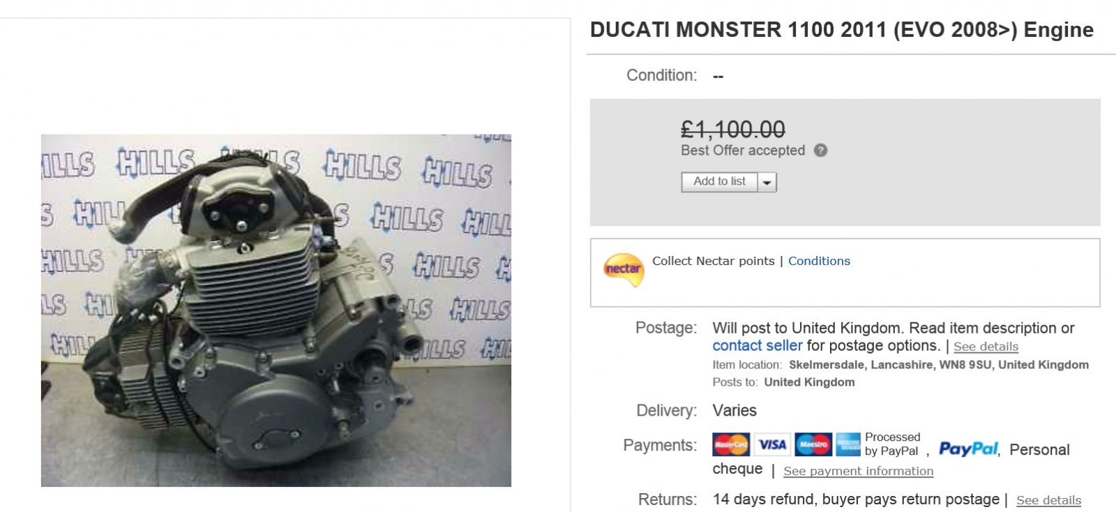 1200 evo motor