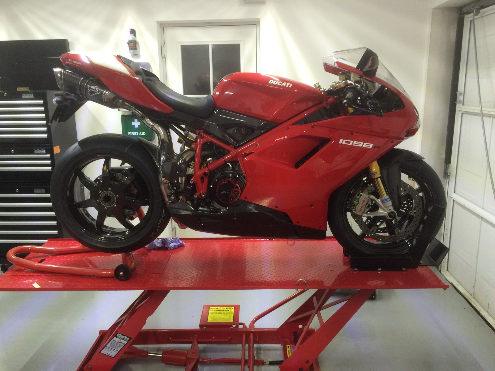 Clarke shop motorcycle lift