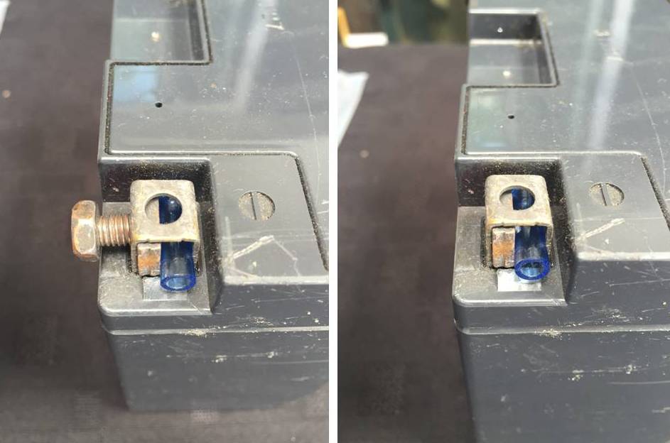 Battery Terminal Nut How Never To Drop Or Lose Another... Ducati Forum