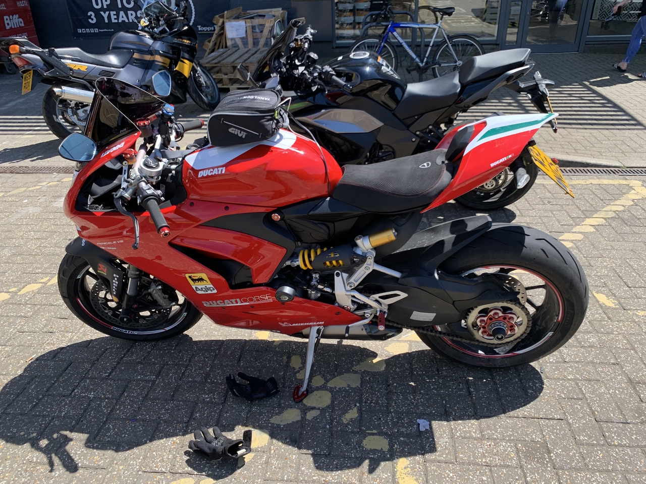 My v2 vilturbike decals givi tanklock bag