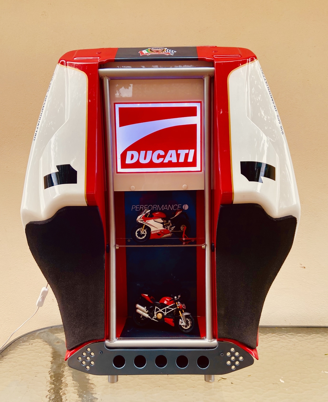 Mancave light made from 916 tailpiece