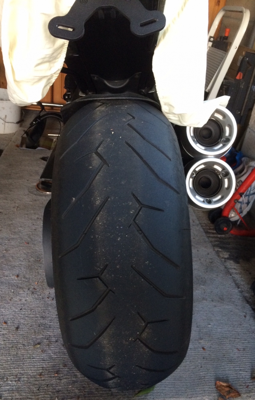 Standard gone with back wheel showing