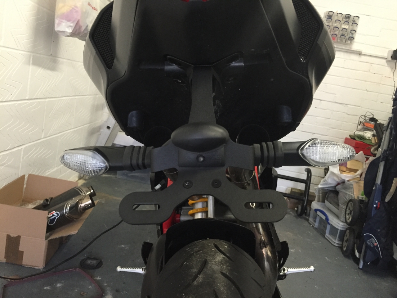 Evotech tail tidy on 848 Evo minus cans