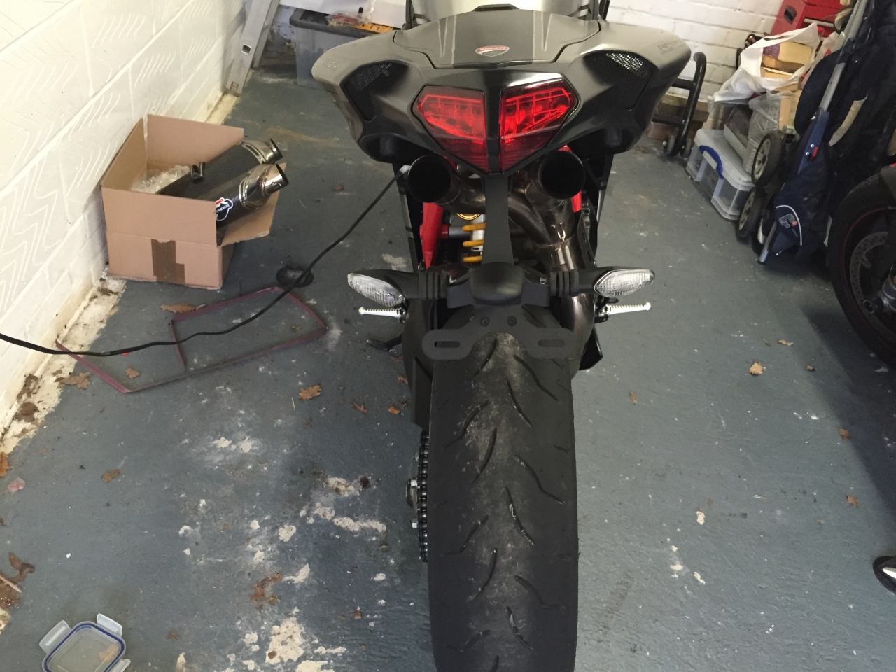 Evotech tail tidy on 848 Evo minus cans