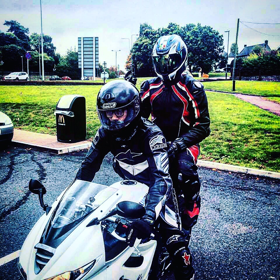 Pillion on Daryl's 675