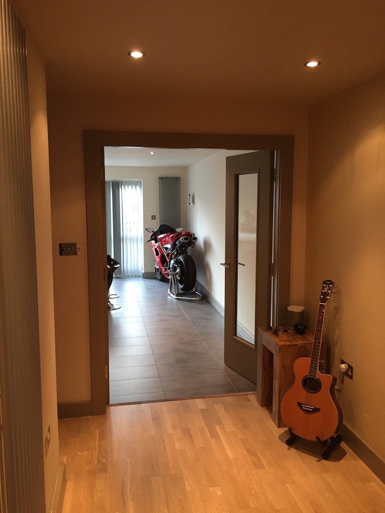 ......my Ducati likes to luxuriate in the kitchen during the winter months ;-)