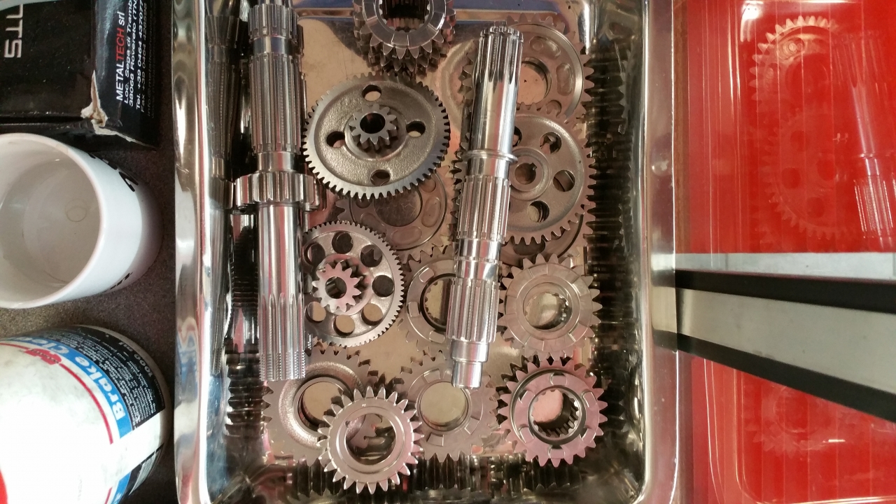 mmm shiny. "rumbled" gears and shafts