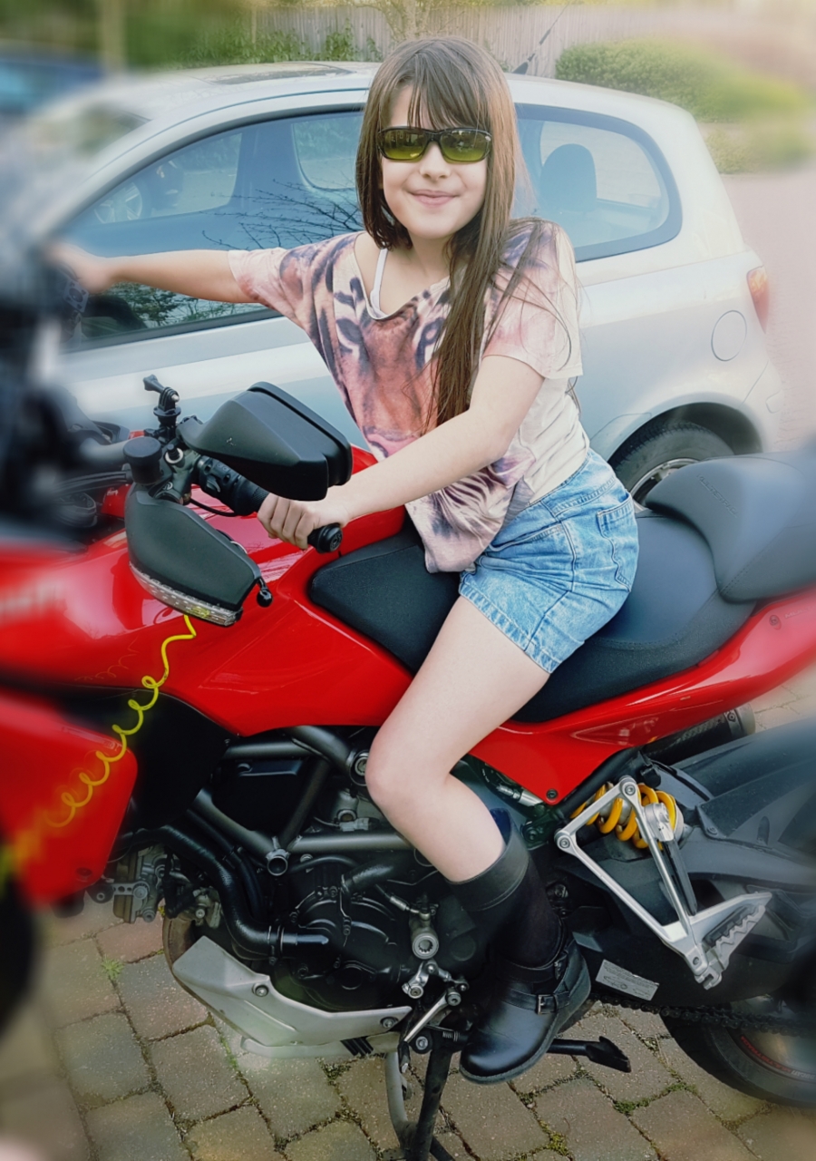 Daughter on my bike