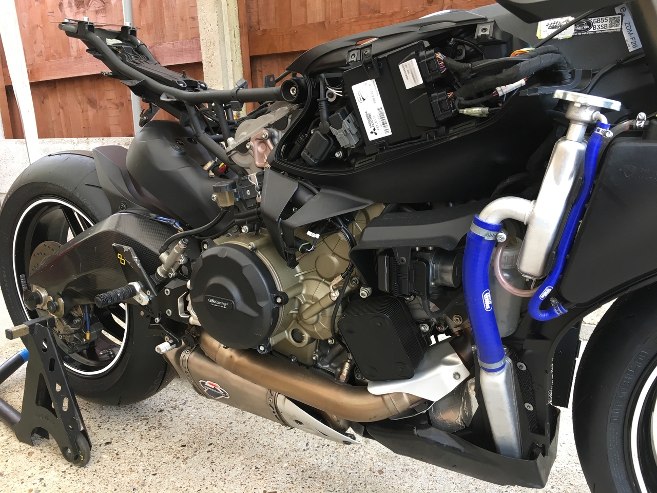 Waiting for the paintwork then off to Le Mans.