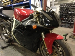 Fairing taped on
