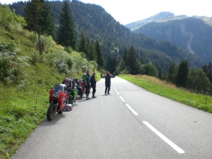 On the way over to bourg st maurice, France.