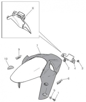 Multistrada 1200 Front Mudguard