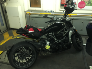 In the Eurotunnel train