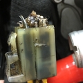 Had been bodged with epoxy and tape