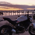 Early morning run to Maraetai (east cost of Auckland NZ) chilly 5 degrees so the heat from the rear cylinder was very welcome!