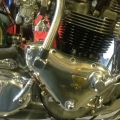 My Tritons Triumph pre unit engine with Norton Commando gearbox