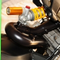 Ceramic coated rear header.