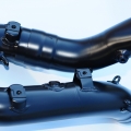 Ceramic coated rear header.