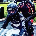 Pillion on Daryl's 675