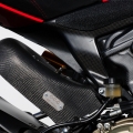 Close-up of the Ilmberger Carbon Heat Sheild