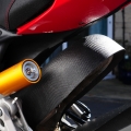 Close-up of the Ilmberger Carbon Heat Sheild