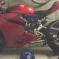 Testing out my new Race Tech tyre warmers.