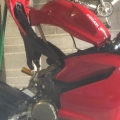 Bike in bits to fit the Termignoni exhausts