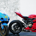1199 and GSXR 750 track bike