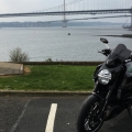 Forth Bridges in the Background.