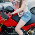 Daughter on my bike